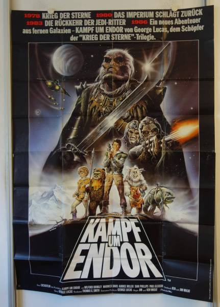 Ewoks: The Battle for Endor original release german four panel movie poster